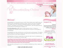 Tablet Screenshot of breastfeedingonline.com